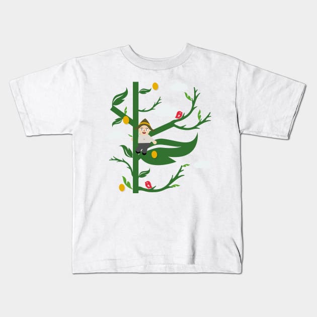 Jack And The Bean Stalk Kids T-Shirt by Beni-Shoga-Ink